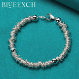 925 Silver Circle Bracelet for Men and Women