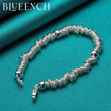 925 Silver Circle Bracelet for Men and Women