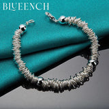 925 Silver Circle Bracelet for Men and Women
