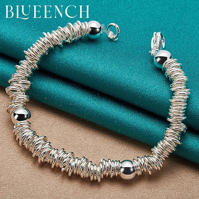 925 Silver Circle Bracelet for Men and Women