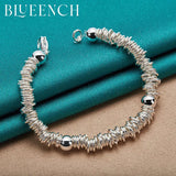 925 Silver Circle Bracelet for Men and Women