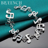 925 Silver Music Symbol Bracelet for Wedding Jewelry