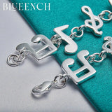 925 Silver Music Symbol Bracelet for Wedding Jewelry