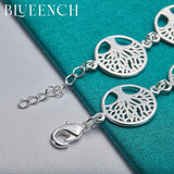 925 Silver Large Disc Tree Bracelet for Women's Party
