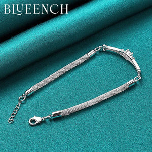 925 Silver Ring Chain Bracelet for Proposal and Marriage