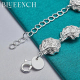 925 Silver Petal Bracelet Women's Jewelry