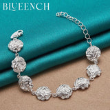 925 Silver Petal Bracelet Women's Jewelry