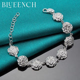 925 Silver Petal Bracelet Women's Jewelry