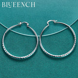 925 Silver Geometric Earrings Exaggerated Jewelry
