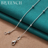 925 Silver Small Ball Chain Necklace Wedding Party Charm Jewelry