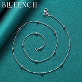 925 Silver Small Ball Chain Necklace Wedding Party Charm Jewelry