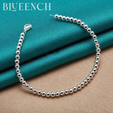 925 Sterling Silver Beads Bracelet Small Round Casual Charm