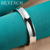 925 Silver 12mm Bracelet Bangle Smooth Surface