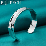 925 Silver 12mm Bracelet Bangle Smooth Surface