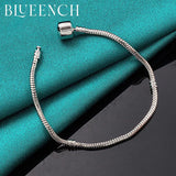 925 Silver Snake Bone Chain Bracelet Wedding Party Charm Jewelry