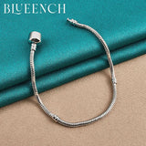925 Silver Snake Bone Chain Bracelet Wedding Party Charm Jewelry