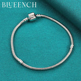 925 Silver Snake Bone Chain Bracelet Wedding Party Charm Jewelry
