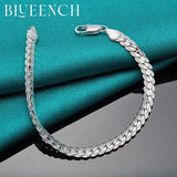 925 Silver Snake Bone Classic Chain Bracelet Men Women Wedding Charm