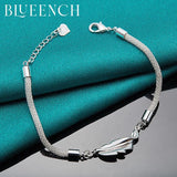 925 Silver Snake Chain Bracelet Wedding Glamour Jewelry