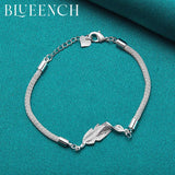 925 Silver Snake Chain Bracelet Wedding Glamour Jewelry