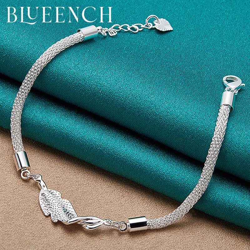 925 Silver Snake Chain Bracelet Wedding Glamour Jewelry