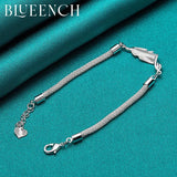 925 Silver Snake Chain Bracelet Wedding Glamour Jewelry