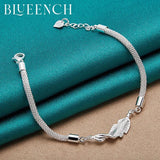 925 Silver Snake Chain Bracelet Wedding Glamour Jewelry