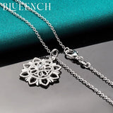 925 Sterling Silver Snowflake Pendant Necklace for Women