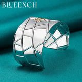 925 Silver Spider Mesh Wide Bangle Hipster Glamour Jewelry