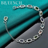 925 Silver Multicolor Zircon Bracelet Women Engagement Wedding