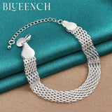 925 Silver Mesh Bracelet for Women's Personality Jewelry