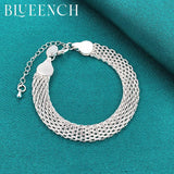 925 Silver Mesh Bracelet for Women's Personality Jewelry
