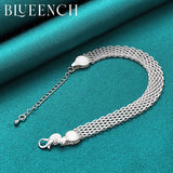 925 Silver Mesh Bracelet for Women's Personality Jewelry