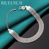 925 Silver Mesh Bracelet for Women's Personality Jewelry