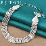 925 Silver Mesh Bracelet for Women's Personality Jewelry