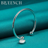 925 Silver Strawberry Pendant Bracelet for Women