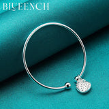 925 Silver Strawberry Pendant Bracelet for Women
