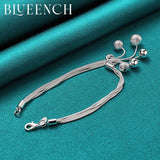 925 Silver Tassel Chain Grape Pendant Bracelet for Women