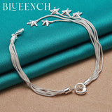 925 Silver Tassel Star Bracelet Women Party Dating Jewelry