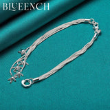 925 Silver Tassel Star Bracelet Women Party Dating Jewelry