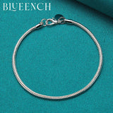 925 Silver Snake Bone Chain for Women Men Party Jewelry
