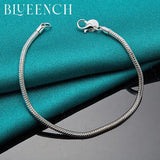 925 Silver Snake Bone Chain for Women Men Party Jewelry