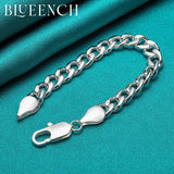 925 Silver Twist Braid Bracelet for Men and Women Hip Hop Jewelry