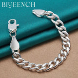 925 Silver Twist Braid Bracelet for Men and Women Hip Hop Jewelry