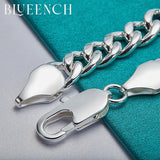 925 Silver Twist Braid Bracelet for Men and Women Hip Hop Jewelry