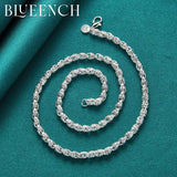 925 Sterling Silver Twist Chain Thick Necklace for Men Women