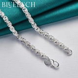 925 Sterling Silver Twist Chain Thick Necklace for Men Women