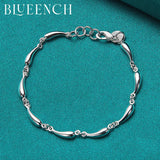 925 Silver Waterdrop Bracelet Women Wedding Fine Jewelry