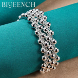 925 Silver Wide Face Bangles Bracelets For Women