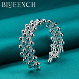 925 Silver Wide Face Bangles Bracelets For Women